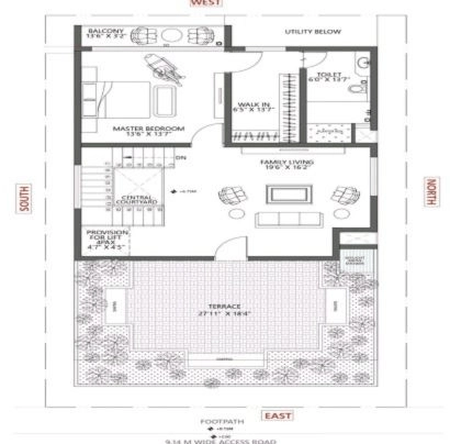 Brigade Secunderabad 3 BHK Apartment Floor Plan